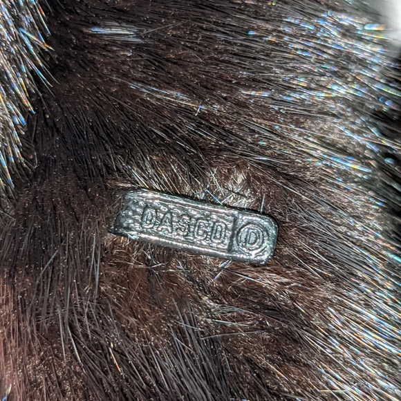 Dasco Vtg Lambskin Leather Coat with Mink Trim and Removable Rabbit Fur Liner - Picture 3 of 10